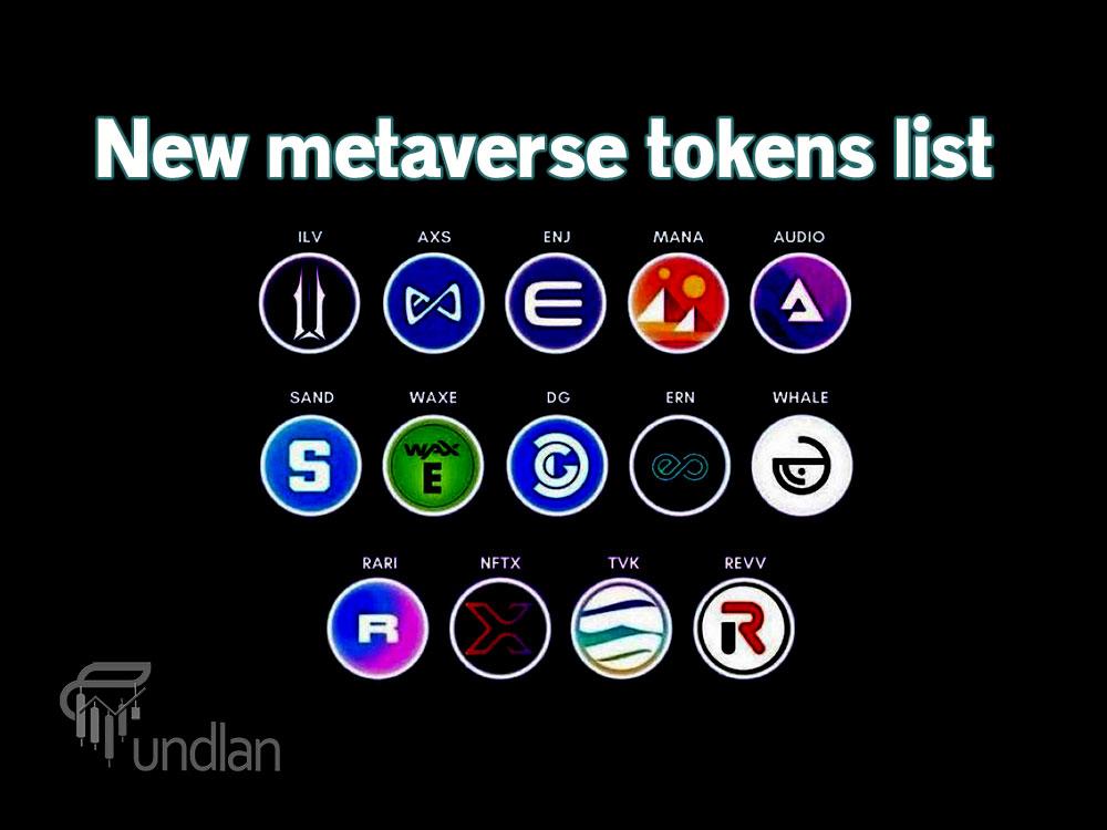 New metaverse tokens list