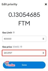 How to increase gas MetaMask