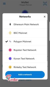 5. Launch Metamask and switch to the polygon Mainnet