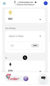 How to send ETH from binance smart chain network to Ethereum mainnet in metamask