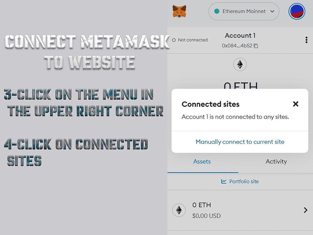 Click on the Metamask menu