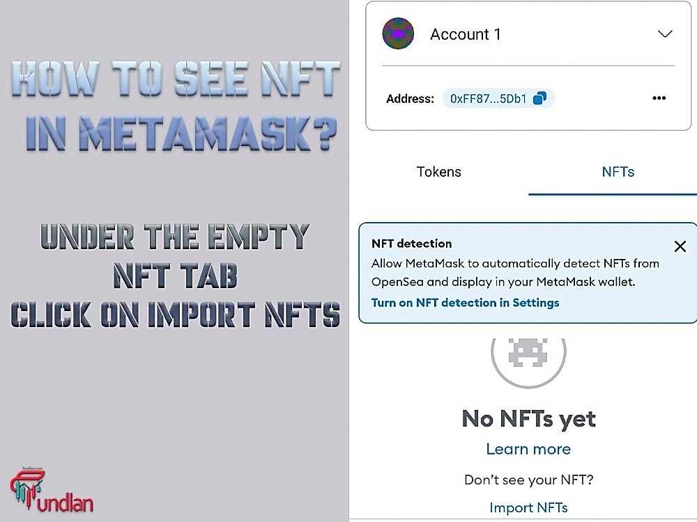 Click on import NFTs