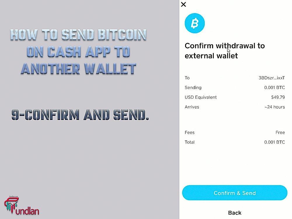 Confirm and send bitcoin