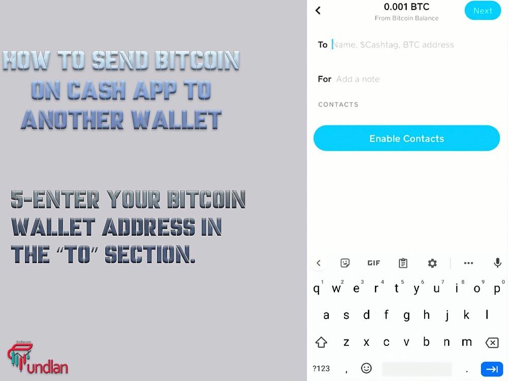 Enter bitcoin wallet address