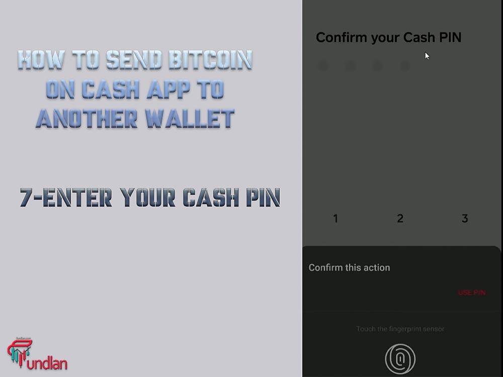 Enter cash pin in cash app