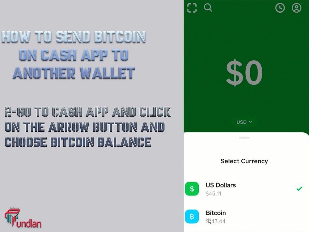 Go to cash app and choose bitcoin balance