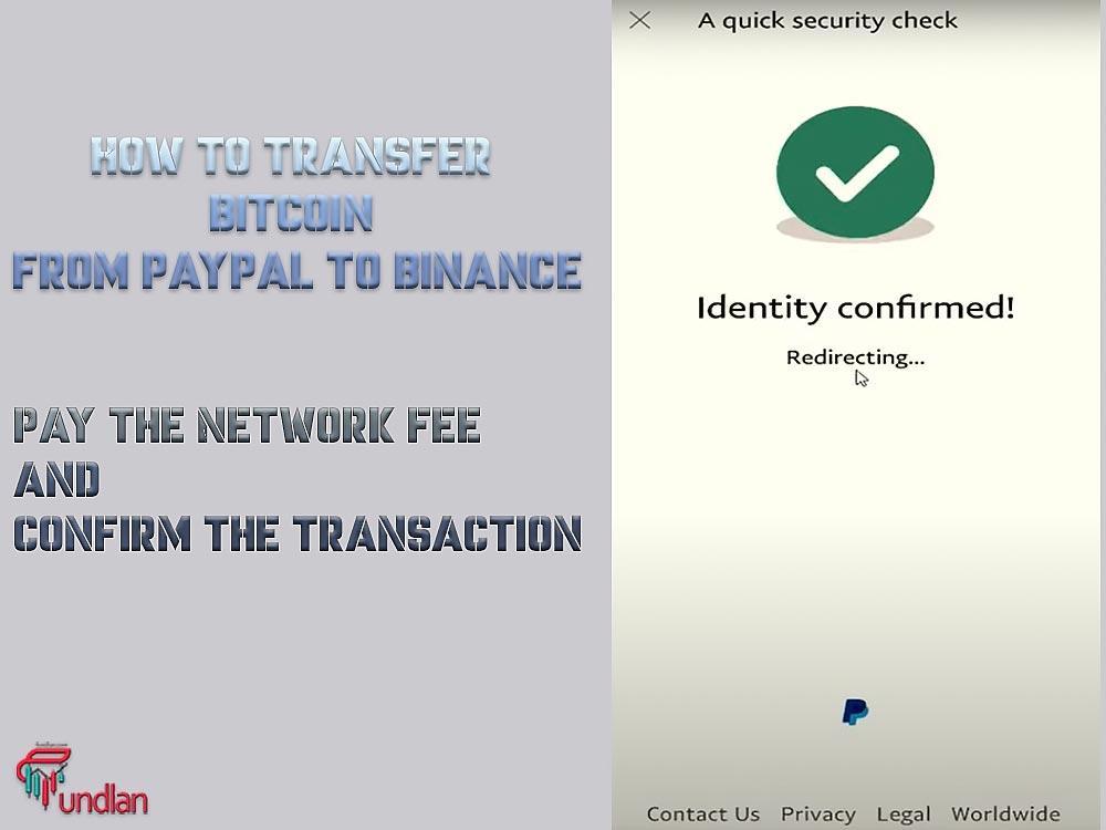Pay the Network Fee and confirm the transaction