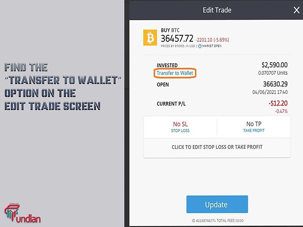 Find the Transfer to Wallet